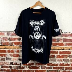 Aborted Shirt Size 3XL Black Short Sleeve Blxckmass Death Metal Band Music